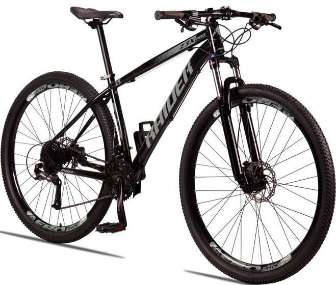 Imagem de Bicicleta Aro 29 Raider Z3X 27V Câmbios Shimano Freio Hidráulico Susp com Trava Bike MTB Alumínio