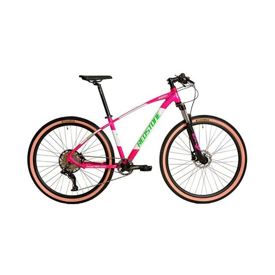 Bicicleta Aro 29 Redstone Aquila Absolute Rosa/ Branco e Verde ...