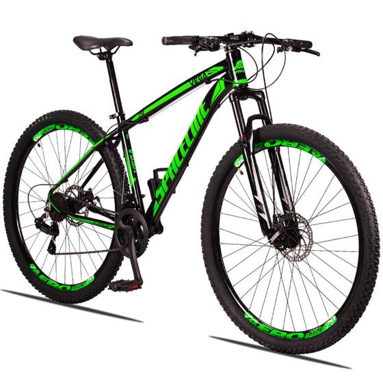 Bicicleta Aro 29 Spaceline Vega Alumínio 24v Freio a Disco Supensão MTB Menor preço em Bicicleta Aro 29 Spaceline Vega Alumínio 24v Freio a Disco Supensão MTB