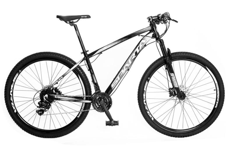 Bicicleta aro 29 sparta shimano 24v freio hidráulico k7