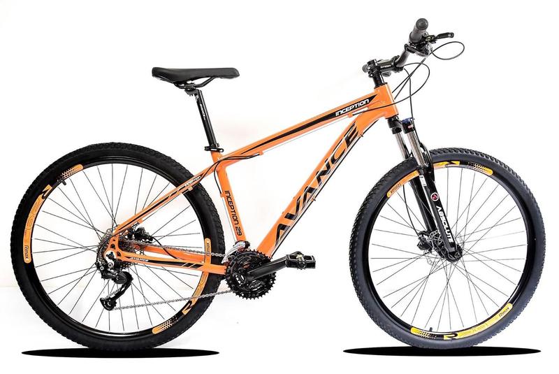 Bicicleta Avance Bike Inception T17 Aro 29 Susp. Dianteira 21 Marchas - Laranja