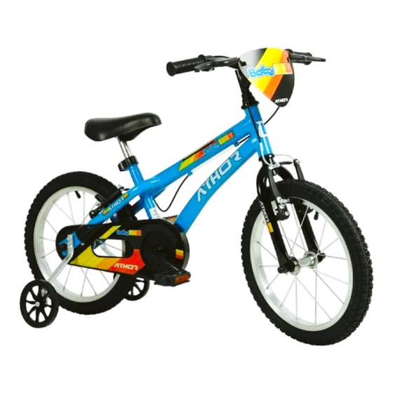 Bicicleta Athor Bike Baby Boy Aro 16 Rígida 1 Marcha - Azul