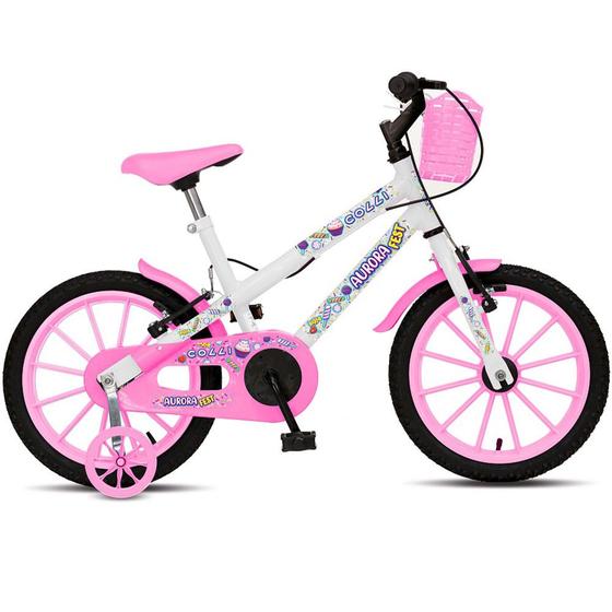 Bicicleta Colli Bike Aurora Aro 16 Rígida 1 Marcha - Branco/lilás