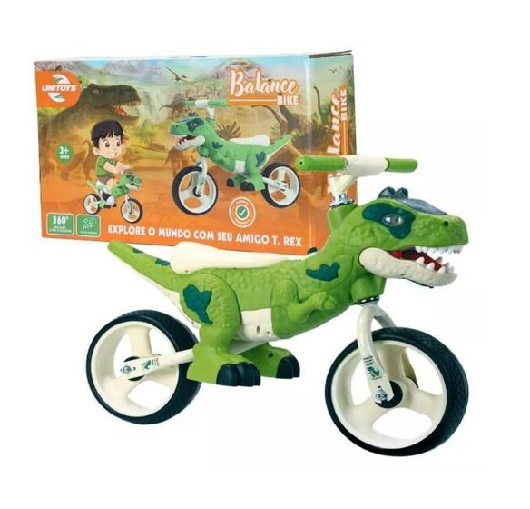 Imagem de Bicicleta Balance Bike Dino T-Rex Aro 12 - Unitoys