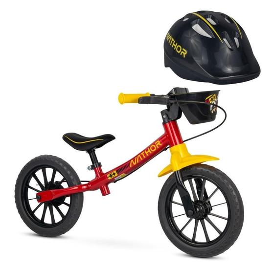 Imagem de Bicicleta Balance Bike Infantil Fast Mod 3 Aro 12 E Capacete