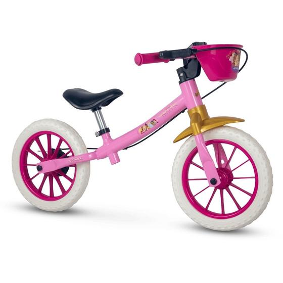 Imagem de Bicicleta Balance Bike Infantil Princesas Aro 12 - Nathor