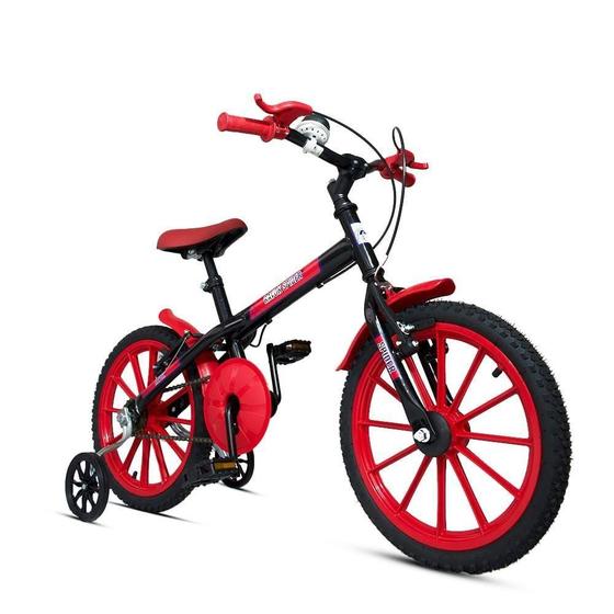 Imagem de Bicicleta Bike Infantil Aro 16 Ravok Com Rodinhas 3 A 7 Anos Cor:vermelho