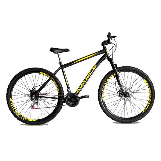 Imagem de Bicicleta Bike MTB Aro 29 Avance 21v Freio A Disco Aço Carbono C/ Susp