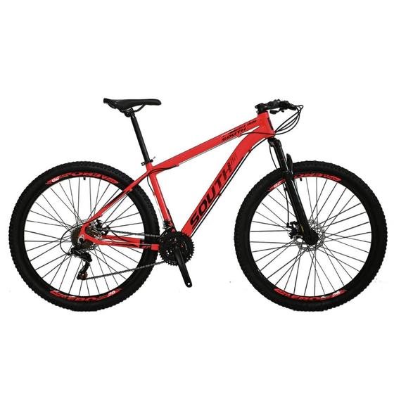 Imagem de Bicicleta Bike Mtb Aro 29 South Storm 21 Marchas Vermelho