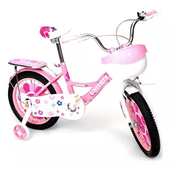 Imagem de Bicicleta Bike Princess Rosa Aro 16 Unitoys