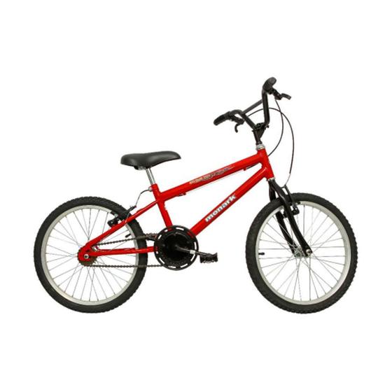 Bicicleta Monark Bmx Aro 20 Rígida 1 Marcha - Preto/vermelho