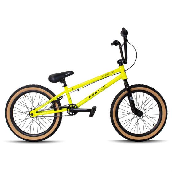 Imagem de Bicicleta bmx aro 20 amarelo neon serie 20 - 2024 pro-x