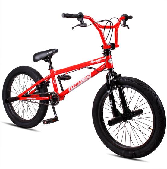 Imagem de Bicicleta BMX Aro 20 Pro-X Serie 10 Rotor Pedaleiras Freio U-Brake Pneu Balão