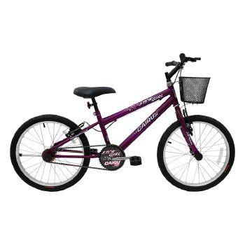 Bicicleta Cairu Star Girl Aro 20 Rígida 1 Marcha - Violeta