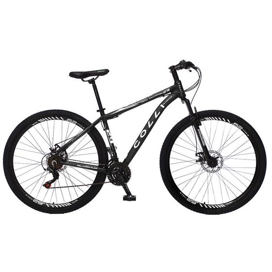 Bicicleta Colli Atalanta Aro 29 Preto Fosco 21 Marchas Freio a Disco Menor preço em Bicicleta Colli Atalanta Aro 29 Preto Fosco 21 Marchas Freio a Disco