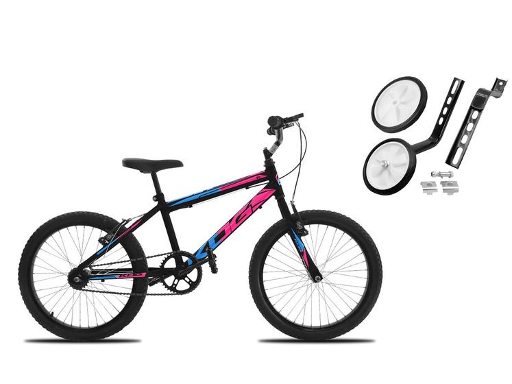 Bicicleta Com Rodinha e Cesta Feminina Infantil Aro 20 KOG Menor preço em Bicicleta Com Rodinha e Cesta Feminina Infantil Aro 20 KOG