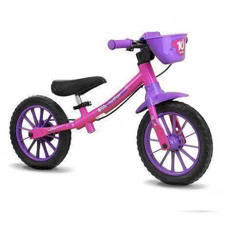 Imagem de Bicicleta de Equilibrio Balance Bike Feminina Nathor