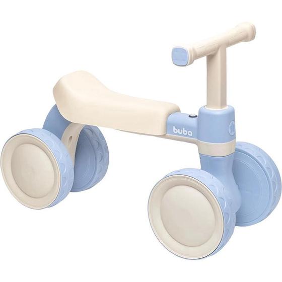 Imagem de Bicicleta de Equilíbrio Infantil Azul com Som 4 Rodas Buba