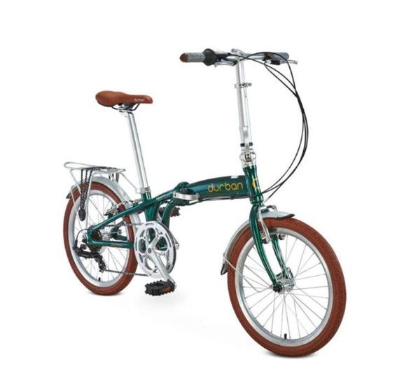 Imagem de Bicicleta dobrável Durban aro 20” de 6 velocidades Shimano e quadro de alumínio Sampa Pro