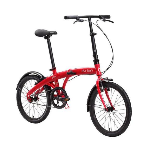 Menor preço em Bicicleta Dobrável DURBAN Eco Vermelho