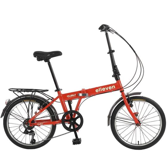 Imagem de Bicicleta Dobrável em Alumínio Aro 20 6V Dubly Shimano Vermelha