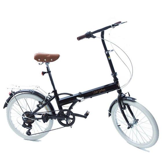 Bicicleta Dobrável Fenix Black LIGHT Kit Marcha Shimano 6 Velocidades Menor preço em Bicicleta Dobrável Fenix Black LIGHT Kit Marcha Shimano 6 Velocidades