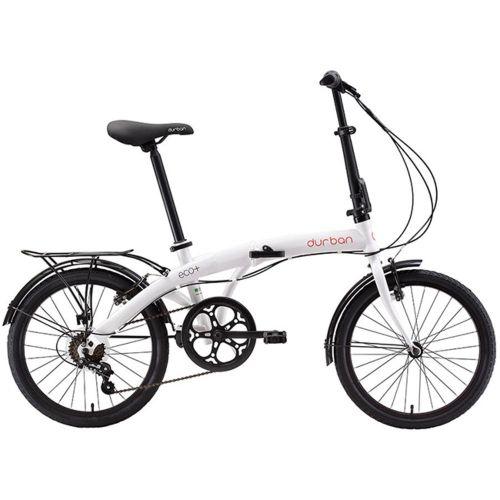 Bicicleta dobrável portátil urbana Durban Eco + aro 20 6v - Branca Menor preço em Bicicleta dobrável portátil urbana Durban Eco + aro 20 6v - Branca