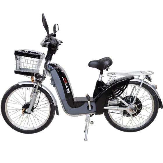 Bicicleta Elétrica 350W 48V Farol Alarme e Seta E-Maxx Duos Preta Imagem de Bicicleta Elétrica 350W 48V Farol Alarme e Seta E-Maxx Duos Preta