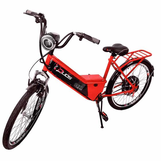 Imagem de Bicicleta Elétrica - Aro 24 - Duos Confort - 800w 48v 15ah - Vermelha - Duos Bikes