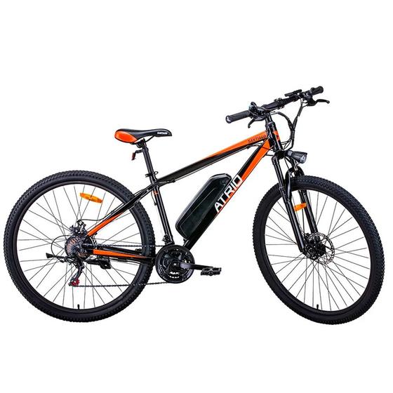 Imagem de Bicicleta Elétrica Atrio Santiago Aro 29 350w 10ah Freio a Disco 21v Shimano Preto C/Laranja - BI246