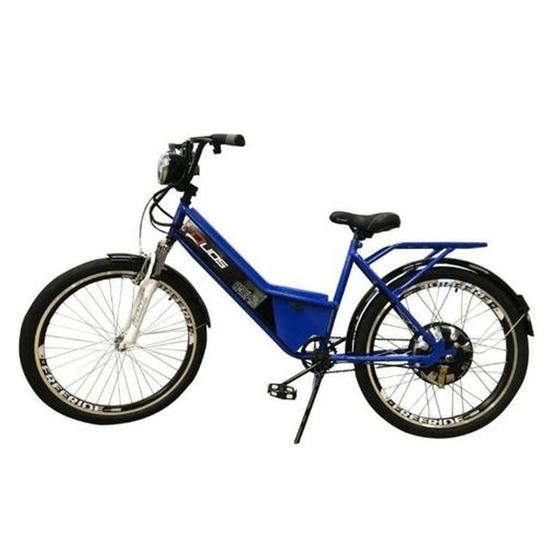 Imagem de Bicicleta Elétrica Confort 800W 48V 15AH Azul - Duos Bike