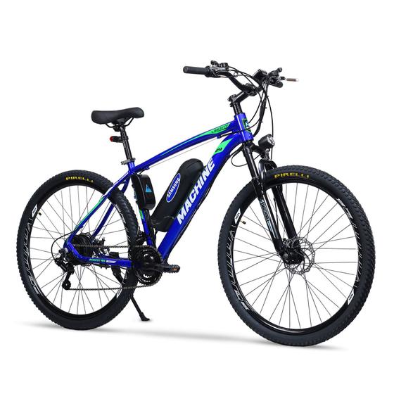 Bicicleta Elétrica Liberty Lithium 350W 36V Azul/Verde Menor preço em Bicicleta Elétrica Liberty Lithium 350W 36V Azul/Verde
