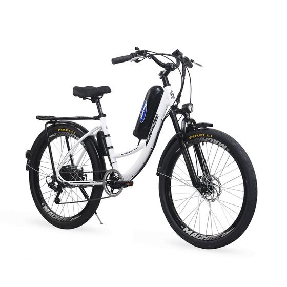 Bicicleta Elétrica Machine New Urban+ 350W 36V Branca Menor preço em Bicicleta Elétrica Machine New Urban+ 350W 36V Branca
