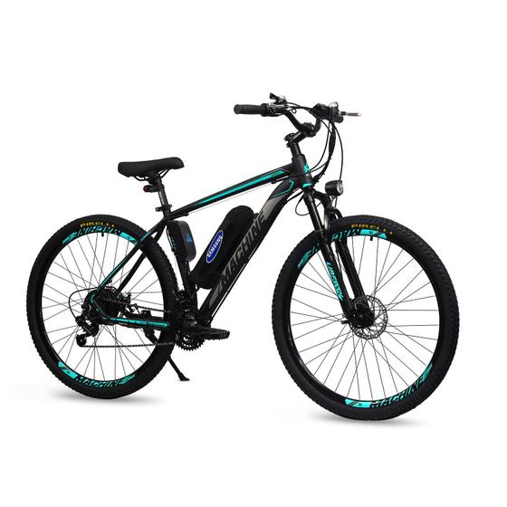 Bicicleta Elétrica New Liberty Lithium 350W 36V Preto/Azul Menor preço em Bicicleta Elétrica New Liberty Lithium 350W 36V Preto/Azul