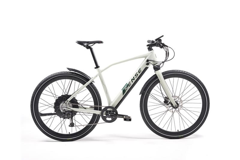 Imagem de Bicicleta elétrica Sense Impulse cinza e verde
