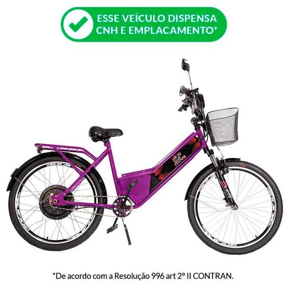 Imagem de Bicicleta Elétrica - Street PAM - 800w Lithium - Violeta - Plug and Move