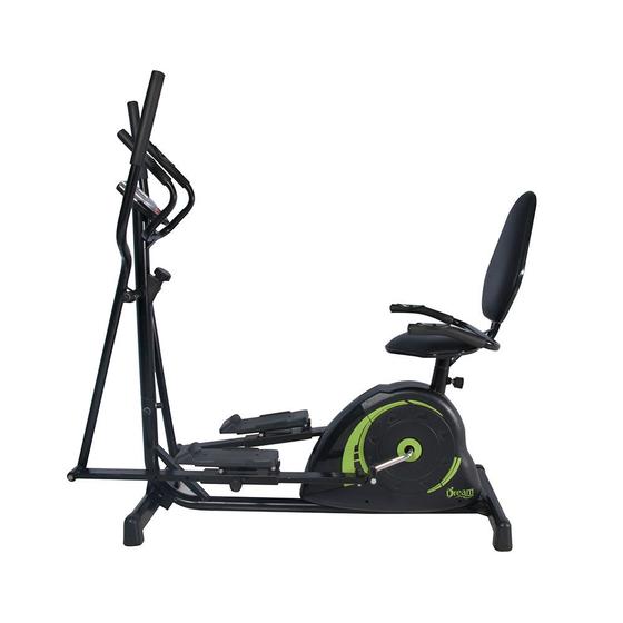 Imagem de Bicicleta Ergométrica Horizontal + Elíptico Dream Fitness Concept D com 6 Funções até 120 Kg Preto