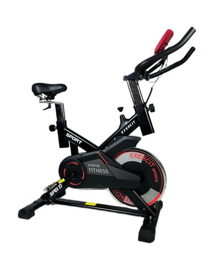 Imagem de Bicicleta Ergométrica Spinning Exercit Es-11 Preta e Vermelha