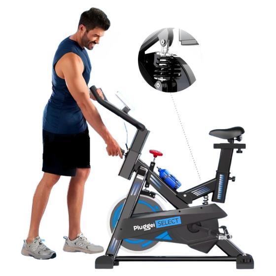 Imagem de Bicicleta Ergométrica Spinning Profissional 15kg Inércia suporta até 150kg