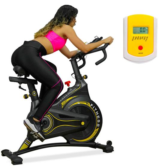 Bicicleta Ergométrica Spinning Profissional Silenciosa 8 intensidades Treino ciclismo Menor preço em Bicicleta Ergométrica Spinning Profissional Silenciosa 8 intensidades Treino ciclismo