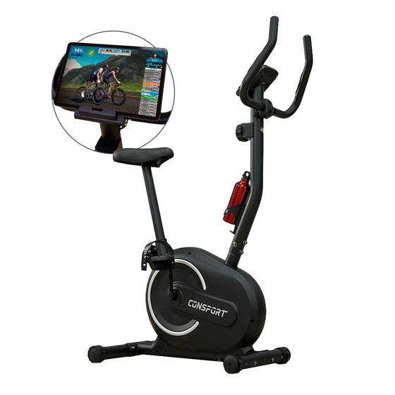 Imagem de Bicicleta Ergométrica Vertical V1000 Connect Consport Preto Fitness Academia Treino