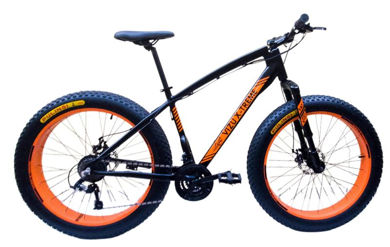 Imagem de Bicicleta Fat Bike Alumínio Aro 26 Vizu X-Treme Shimano 24V Suspensão Invertida