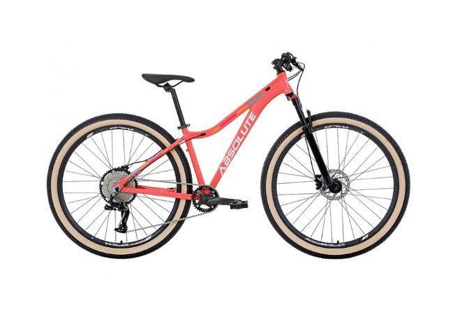 Imagem de Bicicleta Feminina 29 Absolute Mia 3 Garfo Trava 11v Hidráulica 1x11 Garfo com Trava no Ombro  Pneu com Faixa Bege - Rosa