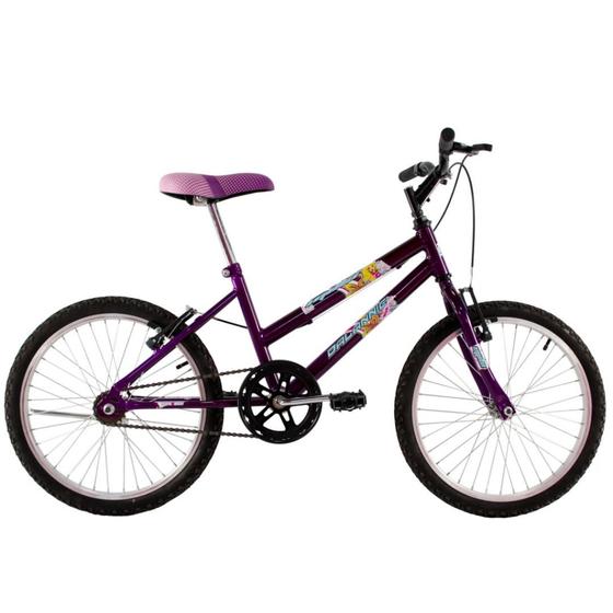 Bicicleta Dalannio Bike Milla Aro 20 Rígida 1 Marcha - Roxo