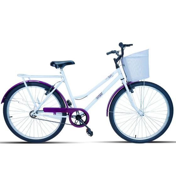 Imagem de Bicicleta Feminina Aro 26 Poty Com Cestinha