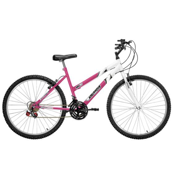 Bicicleta Feminina Aro 26 Ultra Bikes Bicolor Freio V-Brake Menor preço em Bicicleta Feminina Aro 26 Ultra Bikes Bicolor Freio V-Brake
