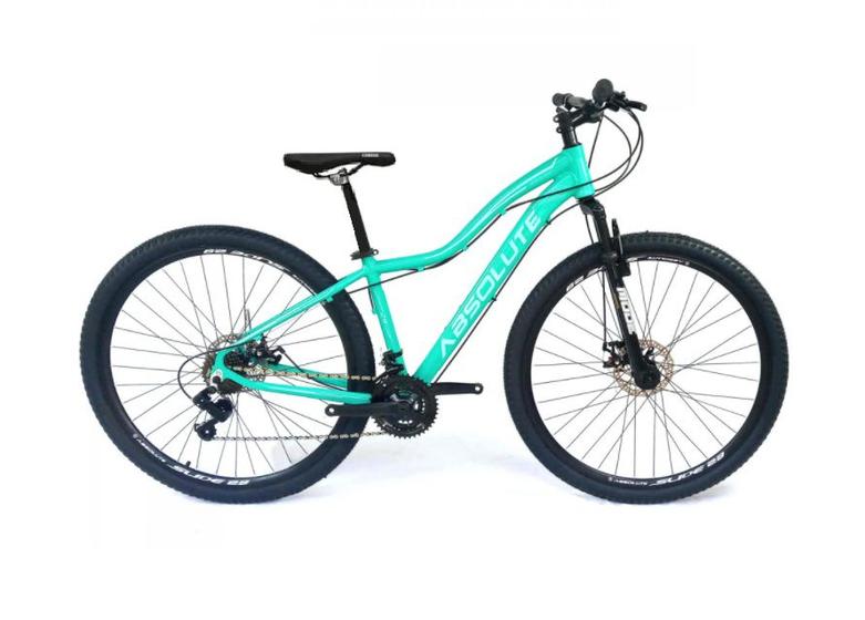 Imagem de Bicicleta Feminina Aro 29 Absolute Hera 24v Freio a Disco Garfo Com Suspensão Mtb 29 Alumínio - Verde