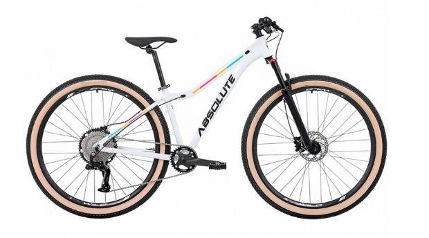 Imagem de Bicicleta Feminina Aro 29 Absolute Mia 3 12v Garfo com Trava K7 11/50 Freios Hidráulicos Kit 1x12 Pneu com Faixa Bege - Branco