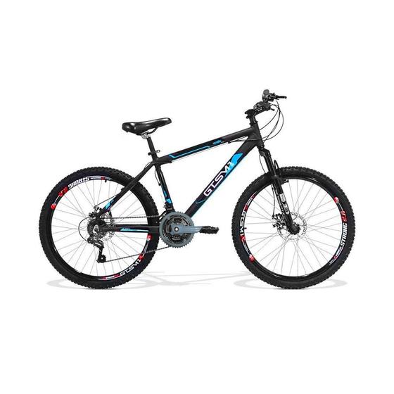 Bicicleta Gts M1 Walk New Disc T17 Aro 26 Susp. Dianteira 21 Marchas - Azul/branco