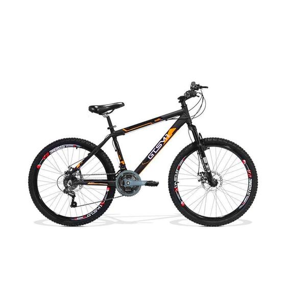 Bicicleta Gts M1 Walk New Disc T19 Aro 26 Susp. Dianteira 21 Marchas - Laranja/preto